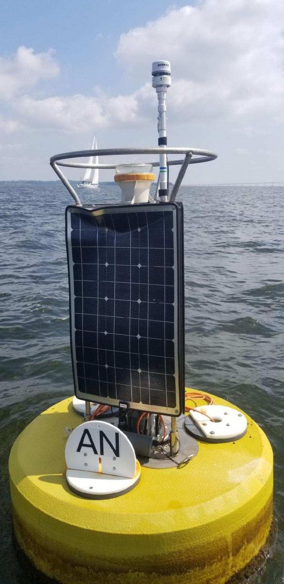 CBIBS buoy off Annapolis; photo from Maryland Department of Natural Resources